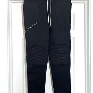 Fitwear Black Joggers with White Drawstring men’s XL